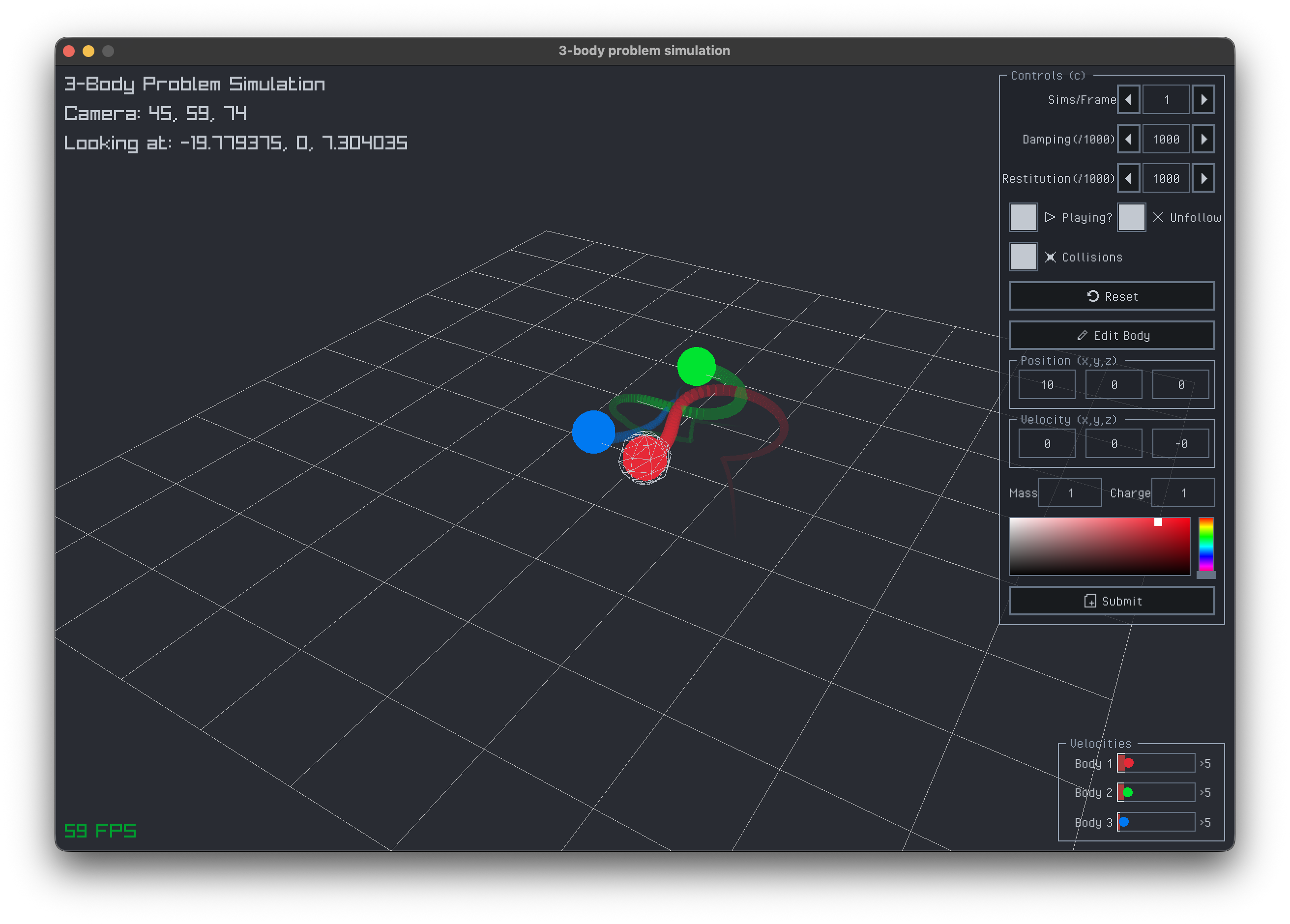 3-body-problem Simulation
